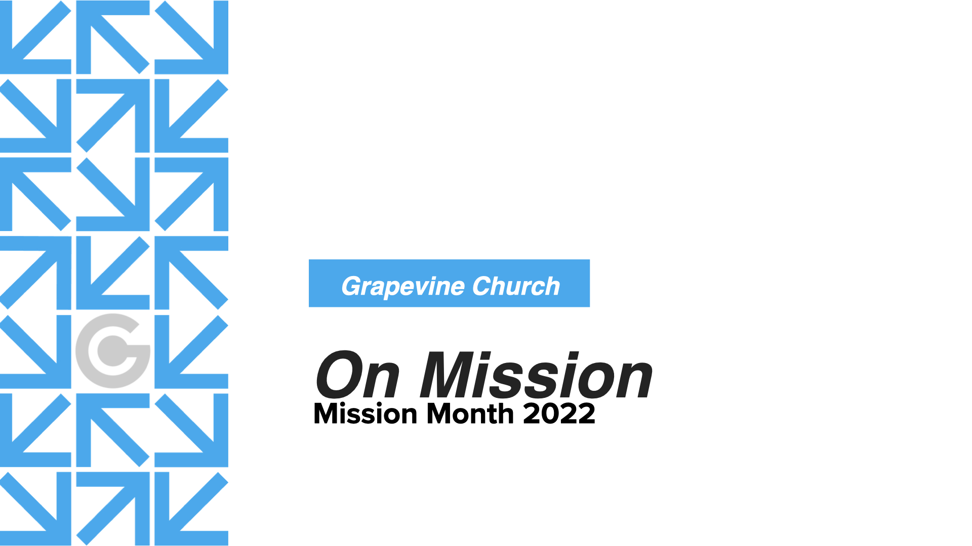On Mission – Week 3 – Global Missions